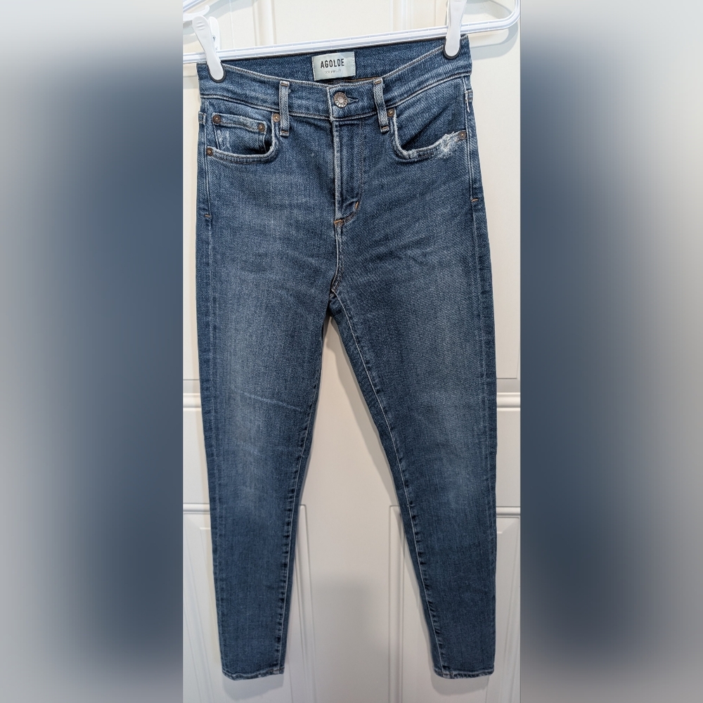 Agolde Skinny Jeans in Classic Blue